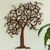 Steel wall art, 'Willow' - Unique Leaf and Tree Steel Wall Art (image 2) thumbail