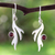 Garnet dangle earrings, 'Free Spirit' - Garnet dangle earrings (image 2) thumbail