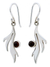 Garnet dangle earrings, 'Free Spirit' - Garnet dangle earrings thumbail