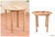 Mesa decorativa redonda de madera de teca - Mesa decorativa redonda de madera de teca
