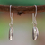Sterling silver dangle earrings, 'Luminous Moons' - Taxco Silver Sterling Dangle Earrings (image 2b) thumbail
