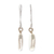 Sterling silver dangle earrings, 'Luminous Moons' - Taxco Silver Sterling Dangle Earrings (image 2c) thumbail