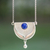 Collar con colgante de lapislázuli, 'Tauro, Tierra del Toro' - Collar coleccionable de lapislázuli de plata esterlina del zodiaco
