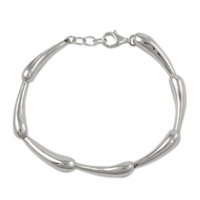 Sterling silver link bracelet, 'Forever Taxco' - Sterling silver link bracelet