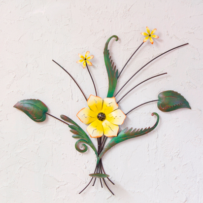 Iron wall sculpture, Lovely Lily