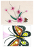 Iron wall sculpture, 'Butterfly Bouquet' - Pink Flowers Handmade Painted Iron Wall Sculpture Mexico (image 2) thumbail