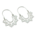 Sterling silver hoop earrings, 'Magical Mitla' - Collectible Sterling Silver Hoop Earrings thumbail
