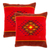 Wool cushion covers, 'Fire in the Sky' (pair) - Wool cushion covers (Pair) thumbail