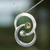 Peridot pendant necklace, 'Gemini, the Twins' - Zodiac Sterling Silver Peridot Necklace (image p205826) thumbail