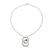 Peridot pendant necklace, 'Gemini, the Twins' - Zodiac Sterling Silver Peridot Necklace thumbail