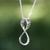 Sterling silver pendant necklace, 'Maya Infinity' - Hand Crafted Taxco Silver Pendant Necklace thumbail
