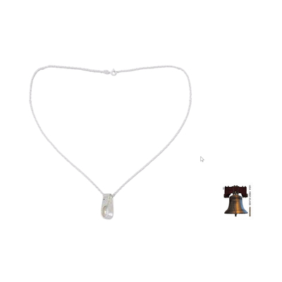 Halskette mit Anhänger aus Sterlingsilber - Handgefertigte Halskette mit Taxco-Silberanhänger