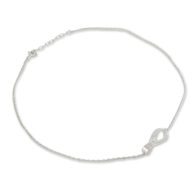 Sterling silver pendant necklace, 'Infinite Maya' - Hand Crafted Taxco Silver Pendant Necklace