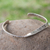 Sterling silver cuff bracelet, 'The Time of No-Time' - Inspirational Sterling Silver Cuff Bracelet thumbail