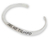 Manschettenarmband aus Sterlingsilber - Inspirierendes Manschettenarmband aus Sterlingsilber