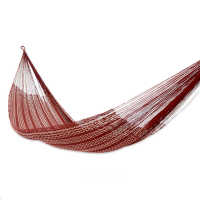 Double Mayan Rope Style Cotton Hammock Mexico
