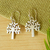 Sterling silver dangle earrings, 'Ceiba Tree' - Women's Taxco Silver Sterling Silver Dangle Earrings (image 2c) thumbail