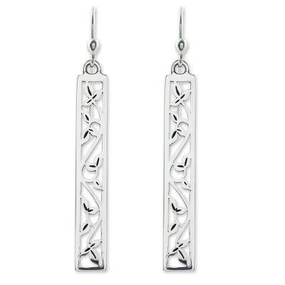 Sterling silver dangle earrings, 'Cascade' - Sterling silver dangle earrings