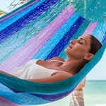 Hammock, 'Maya Skies' (double) - Mexican Patterned Mayan Hammock (Double)