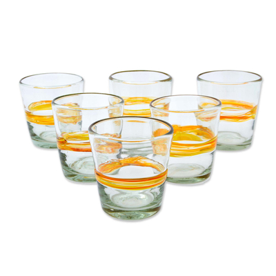 handblown juice glasses