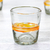 Blown glass rocks glasses, 'Ribbon of Sunshine' (set of 6) - Mexico Artisan Handblown Glass Striped Tumbler Drinkware (image 2b) thumbail