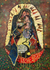 'Virgin Mary, Klimt-Style' - Artisan Crafted Religious Modern Multicolor Etching thumbail