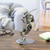 Recycled metal statuette, 'Rustic Samurai II' - Unique Handcrafted Recycled Metal Warrior Sculpture (image 2) thumbail
