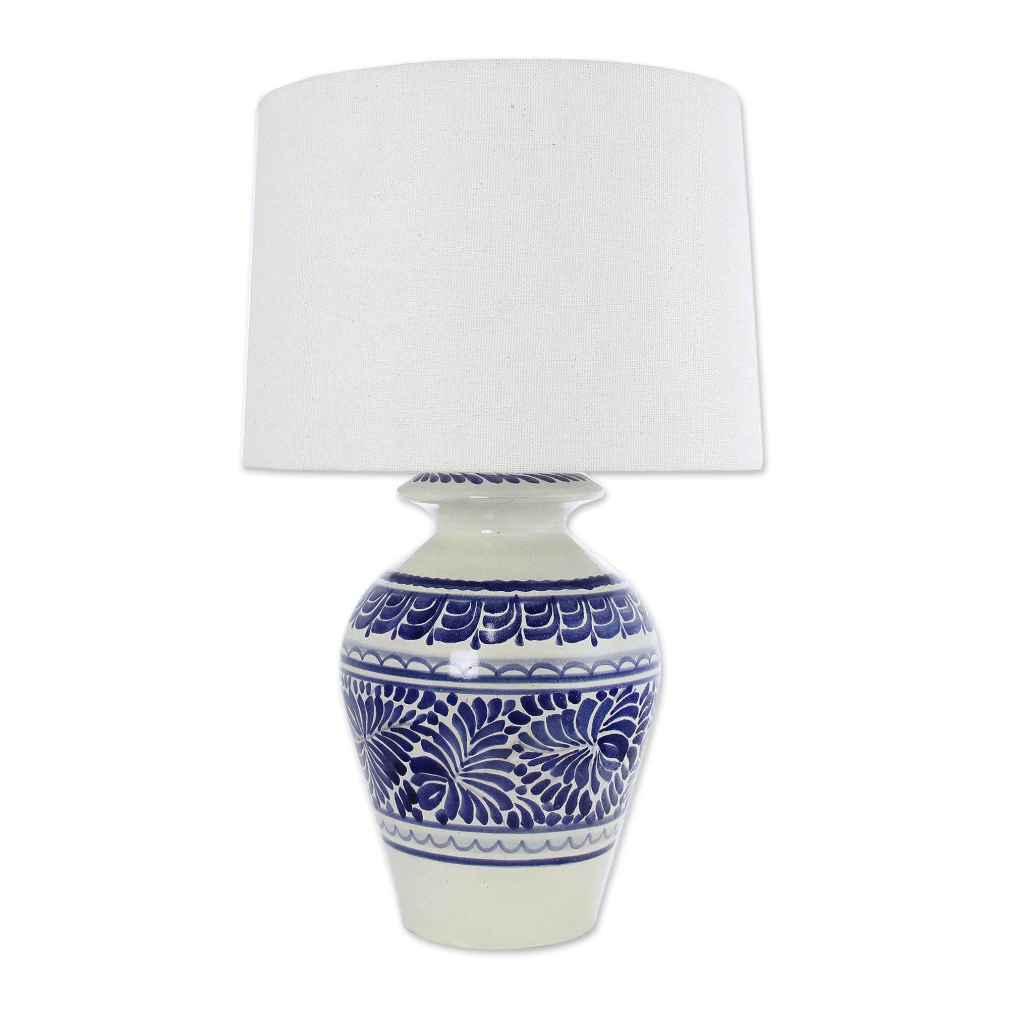 Majolica Ceramic Table Lamp Of Talavera Novica