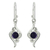 Amethyst dangle earrings, 'Flow' - Amethyst dangle earrings (image 2a) thumbail