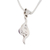 Amethyst pendant necklace, 'Flow' - Amethyst pendant necklace (image 2c) thumbail