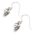 Cultured pearl dangle earrings, 'Teotihuacan Moons' - Artisan Crafted Earrings with Pearls and Sterling Silver (image 2b) thumbail