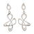 Sterling silver dangle earrings, 'Freedom Song' - Fair Trade Sterling Silver Modern Earrings (image 2a) thumbail