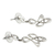 Sterling silver dangle earrings, 'Freedom Song' - Fair Trade Sterling Silver Modern Earrings (image 2b) thumbail