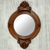Parota wood wall mirror, 'Colonial Mansion' - Mexican Hardwood Colonial Wall Mirror (image 2) thumbail