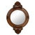 Parota wood wall mirror, 'Colonial Mansion' - Mexican Hardwood Colonial Wall Mirror thumbail