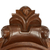 Parota wood wall mirror, 'Colonial Mansion' - Mexican Hardwood Colonial Wall Mirror (image 2c) thumbail