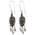 Sterling silver heart earrings, 'Depth of Heart' - Artisan Crafted Earrings Taxco Sterling Silver Jewelry (image p213114) thumbail