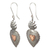 Sterling silver heart earrings, 'My Sweet Hearts' - Sterling Silver Artisan Crafted Earrings with Copper Hearts (image 2c) thumbail