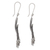 Sterling silver chandelier earrings, 'All-Seeing Eyes' - Sterling Silver Earrings Taxco Artisan Jewelry