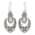 Sterling silver dangle earrings, 'Baroque Medallion' - Belle Epoque Silver Earring Design (image 2a) thumbail