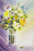 'Vase' - Original Watercolor Floral Bouquet Painting (image 2a) thumbail