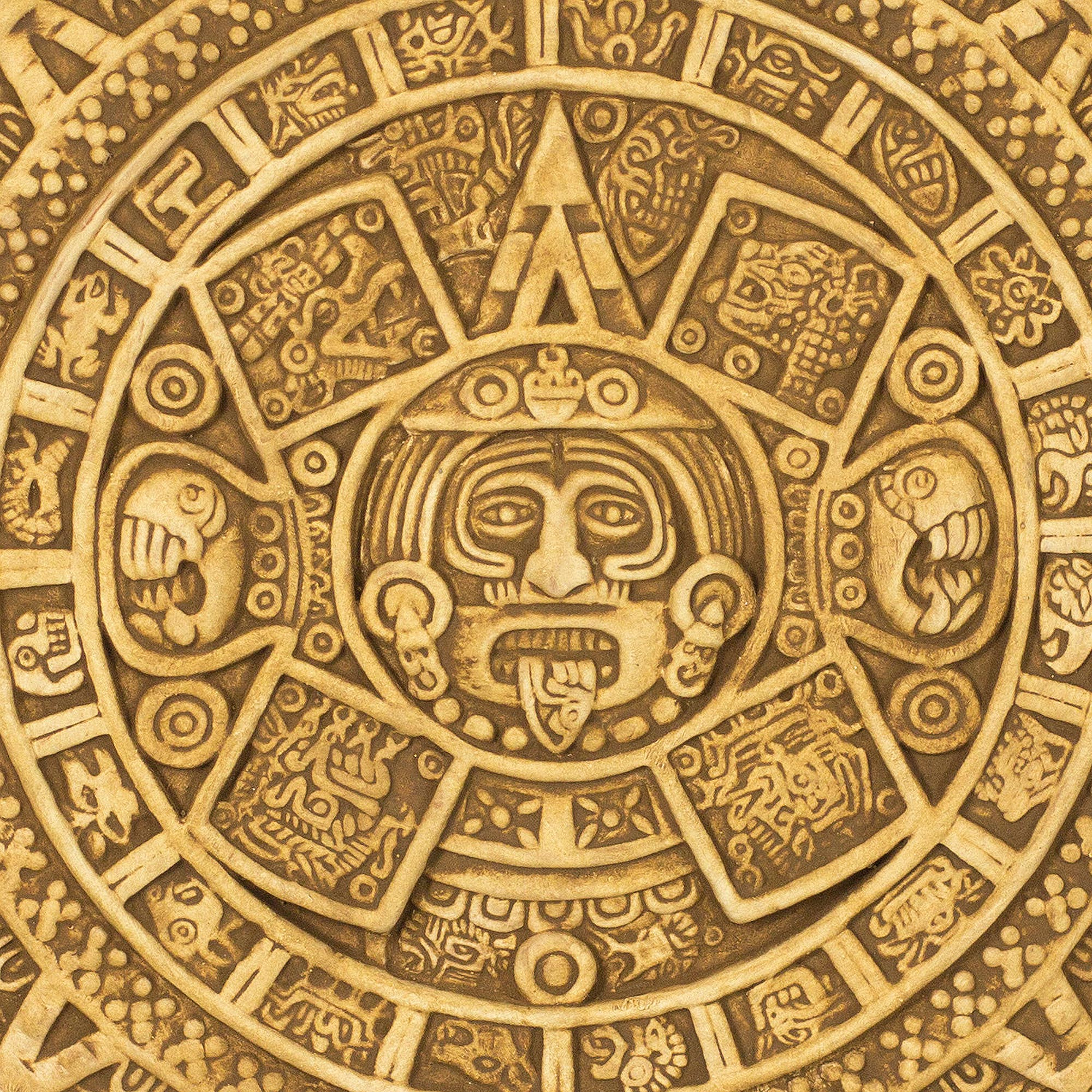 Ceramic Wall Plaque Museum Replica Handmade Mexico - Aztec Universe ...