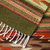 Corredor de lana zapoteca, 'Hojas de otoño' (1.5x6) - Alfombra de corredor geométrica tejida a mano de México