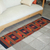 Zapotec wool rug, 'Red Diamond Splendor' (1.5x6) - Handwoven Geometric Runner Rug from Mexico (image 2) thumbail