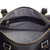 Leather baguette handbag, 'Guadalajara' - Mexican Black Leather Baguette Handbag (image 2b) thumbail