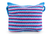 Wool shoulder bag, 'Clear Zapotec Skies' - Blue and Orchid Zapotec Wool Shoulder Bag (image 2a) thumbail