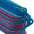 Wool shoulder bag, 'Clear Zapotec Skies' - Blue and Orchid Zapotec Wool Shoulder Bag