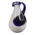 Blown glass pitcher with ice chamber, 'Fresh Ocean' - Hand Made Pitcher with Ice Chamber Blown Glass Art (image 2c) thumbail