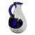 Blown glass pitcher with ice chamber, 'Fresh Ocean' - Hand Made Pitcher with Ice Chamber Blown Glass Art (image 2d) thumbail