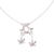 Collar colgante de plata esterlina - Collar llamativo de plata taxco mariposa